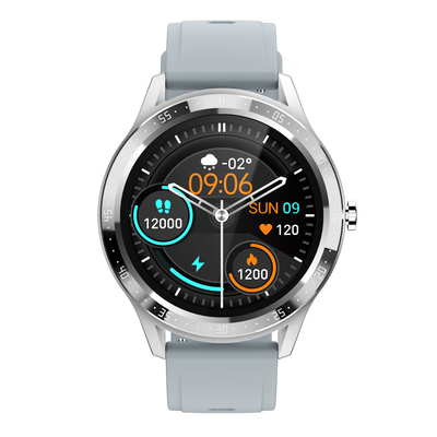 210mAh GR5515 Heart Rate Monitoring Smart Watch 2.5D Lens IPS Display